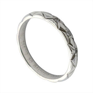 Chanel Coco Crush 3-Diamond Ring, Size #50, Platinum 950, 2.9g, Women's Ring